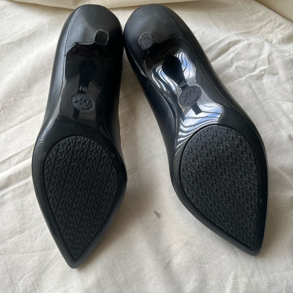 MICHAEL by Michael Kors Black Leather Heels - Picture 9 of 16